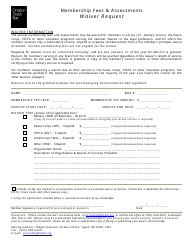 Document preview: Military/Other Waiver Request Form - Oregon