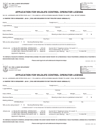 Document preview: Form BUS1605A Application for Wildlife Control Operator License - New Hampshire
