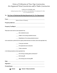 Application Form for Building and Zoning Permit - Town of Guilderland, New York, Page 3