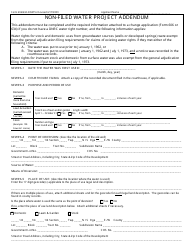 Document preview: Form 606/634-NFWPA Non-filed Water Project Addendum - Montana