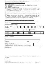 Application Form for Registration in the Register of Medical Practitioners - Comhairle Na Ndochtulri Leighis Medical Council - Ireland, Page 15