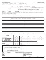 Document preview: Form LIC701 Physician's Report - Child Care Centers - California
