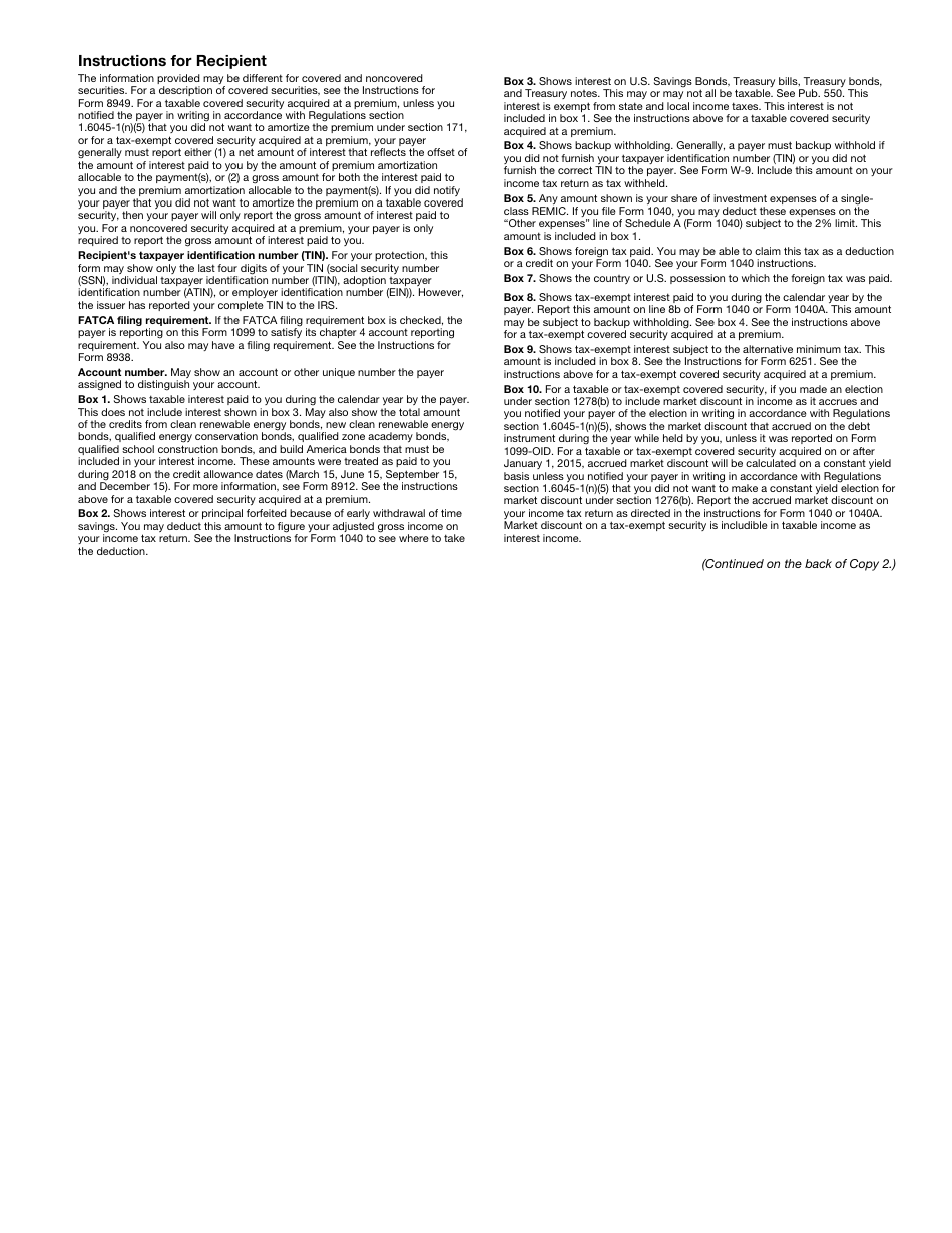 IRS Form 1099-INT Interest Income, Page 5