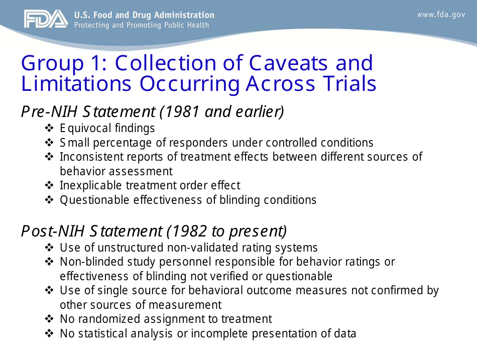 Evaluation of Studies on Artificial Food Colors and Behavior Disorders in Children, Page 11
