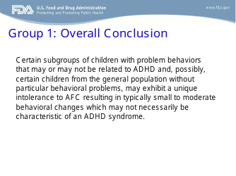 Evaluation of Studies on Artificial Food Colors and Behavior Disorders in Children, Page 14