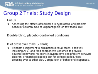 Evaluation of Studies on Artificial Food Colors and Behavior Disorders in Children, Page 15