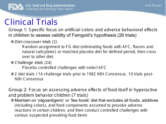 Evaluation of Studies on Artificial Food Colors and Behavior Disorders in Children, Page 6