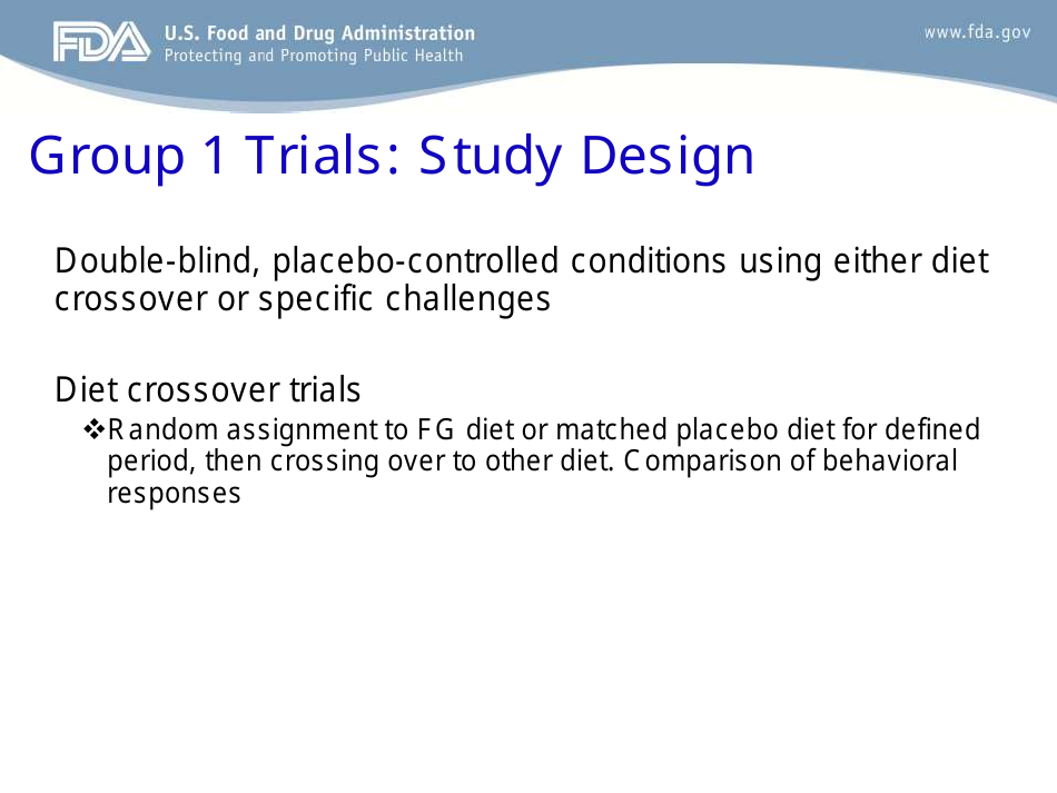 Evaluation of Studies on Artificial Food Colors and Behavior Disorders in Children, Page 7