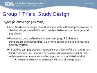 Evaluation of Studies on Artificial Food Colors and Behavior Disorders in Children, Page 8