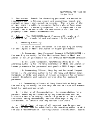 Navperscom Instruction 1650.3d - Military Awards Guidance, Page 2