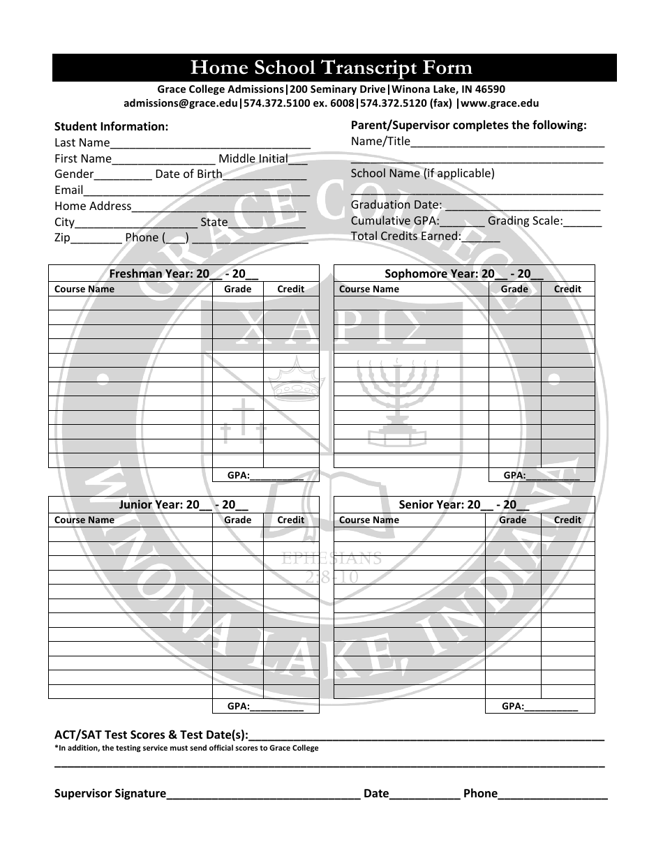 top-9-homeschool-transcript-templates-free-to-download-in-pdf-format