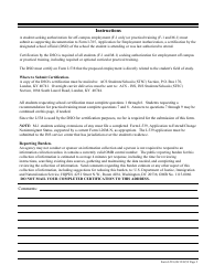 Form I-538 Certification by Designated School, Page 2