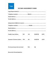 Intake Assessment Form - Scope Consultancy, Page 2