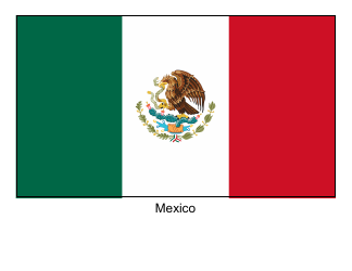 &quot;Mexico Flag Template&quot; - Mexico