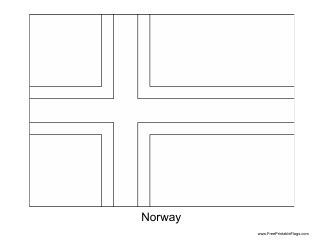 Document preview: Norway Flag Template - Norway