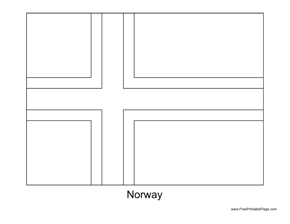 Norway Flag Template - Norway