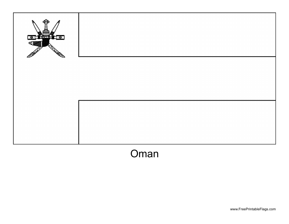 Oman Flag Template - Oman, Page 1