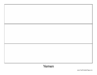 Yemen Flag Template - Yemen