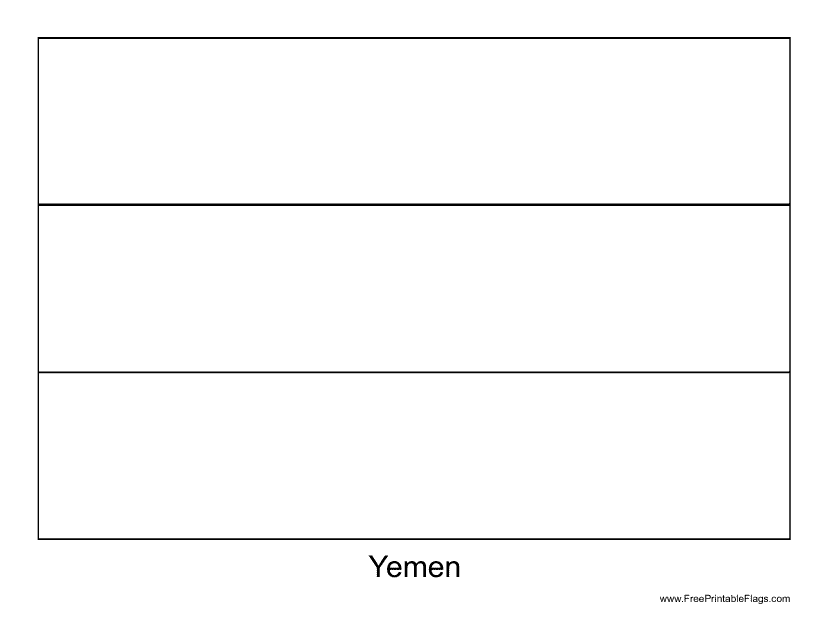 Yemen Flag Template - Yemen Download Pdf