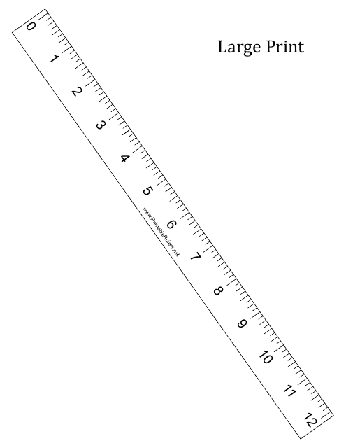 large print 12 inch ruler template download printable pdf templateroller