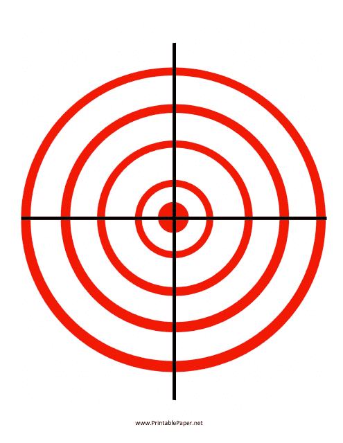 &quot;Target Red Circle Template&quot; Download Pdf