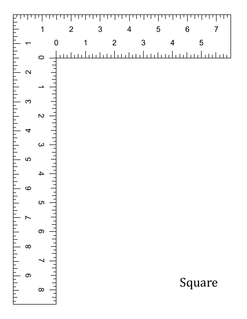 L-Shaped ruler template image preview