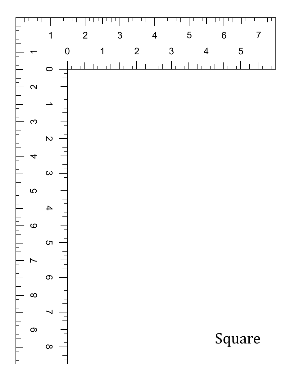 L-Shaped ruler template image preview