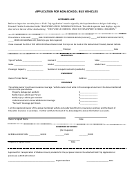 Document preview: Application for Non-school Bus Vehicles - Madison County, Illinois