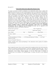 Document preview: Educational Enhancement Opportunity Request Forms - Kentucky