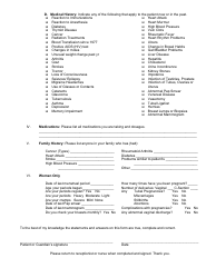 Patient History Template - Corridor Primary Care, Page 2