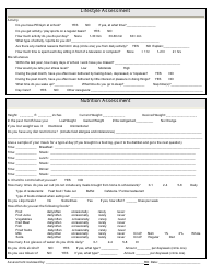 Pediatric Nutrition Assessment Form - Dupage Medical Group, Page 2