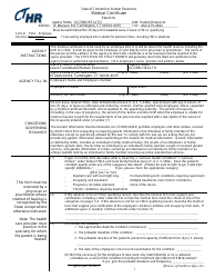 Form P33A &quot;Employee Medical Certificate&quot; - Connecticut