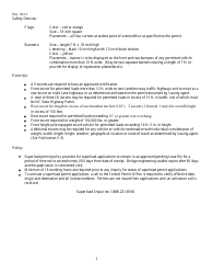 Form PF-20 Superload Permit Application - North Carolina, Page 2