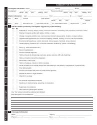 Infant Death Reporting Form - Sudden Unexplained Infant Death Investigation, Page 8