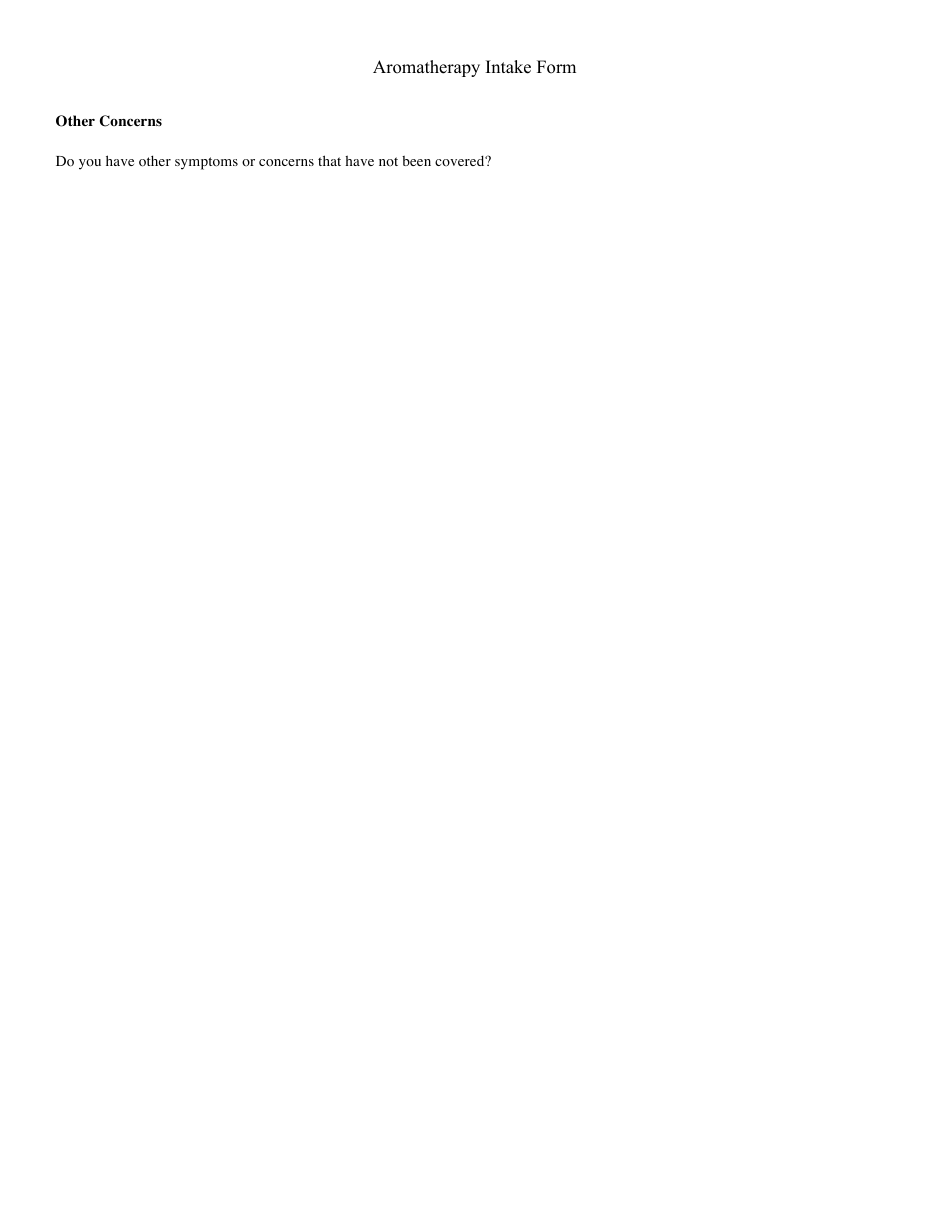 Aromatherapy Intake Form - Mindful Mixtures, Page 3