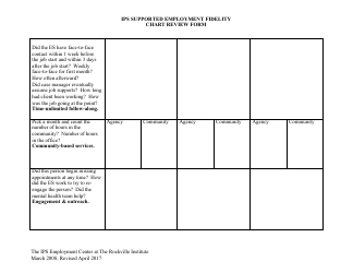 Employment Fidelity Chart Review Form - Ips Employment Center at the Rockville Institute, Page 5