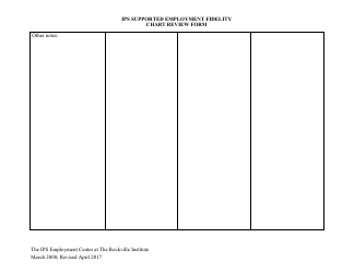 Employment Fidelity Chart Review Form - Ips Employment Center at the Rockville Institute, Page 6