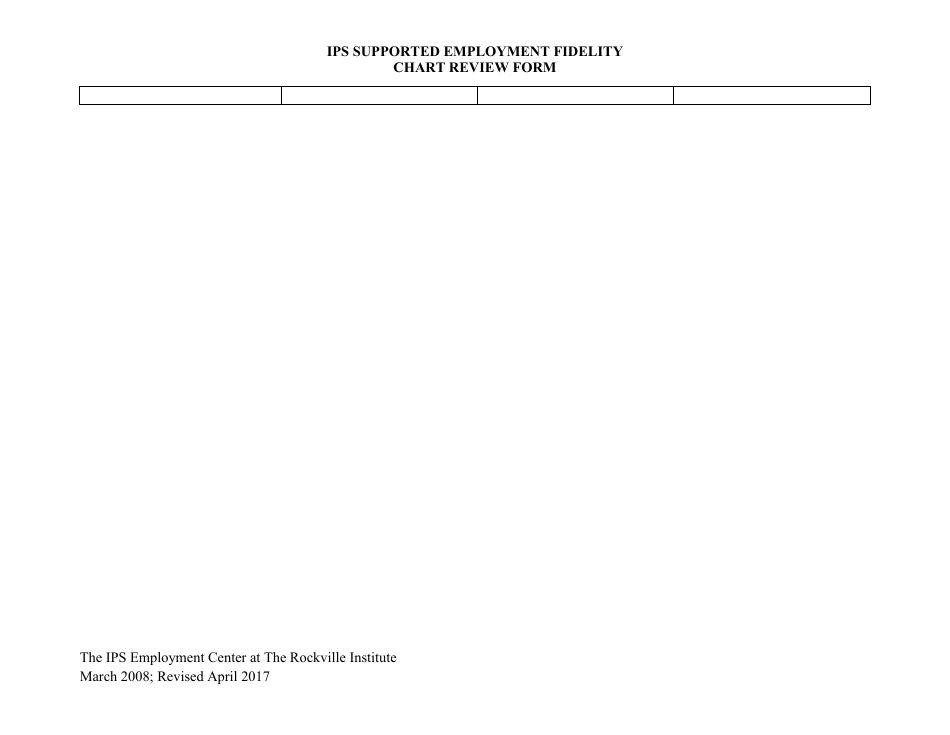 Employment Fidelity Chart Review Form - Ips Employment Center at the Rockville Institute, Page 7