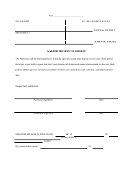 Document preview: Agreed Motion to Dismiss