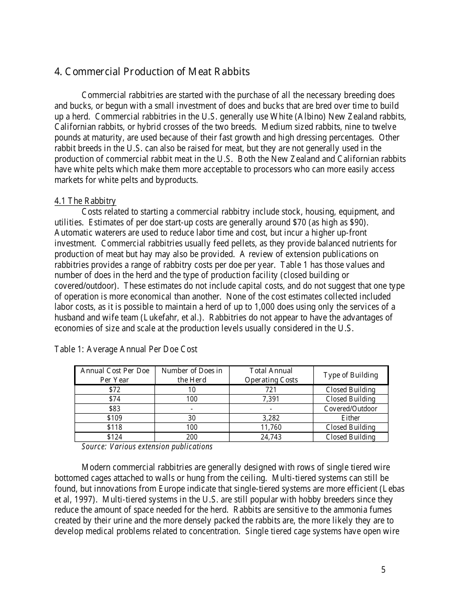 U.S. Rabbit Industry Profile, Page 11