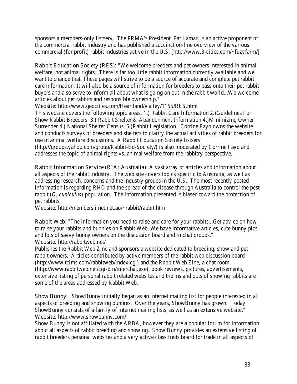 U.S. Rabbit Industry Profile, Page 44