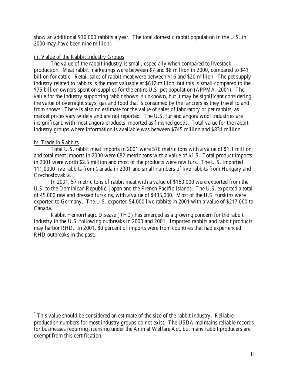U.S. Rabbit Industry Profile, Page 4