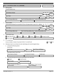 USCIS Form N-600 Application for Certificate of Citizenship, Page 2