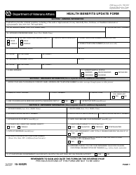 VA Form 10-10EZR Heath Benefits Update Form, Page 3