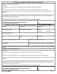 VA Form 10-10CG Application for Comprehensive Assistance for Family Caregivers Program, Page 5