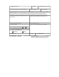 DA Form 3955 &quot;Change of Address and Directory Card&quot;