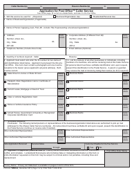 PS Form 1093-C Application for Post Office Caller Service, Page 3