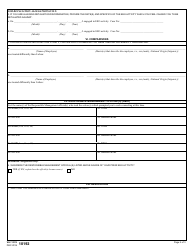 VA Form 10192 Information for Pre-complaint Processing, Page 2