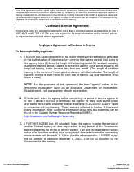 OPM Form SF-182 Authorization, Agreement and Certification of Training, Page 4