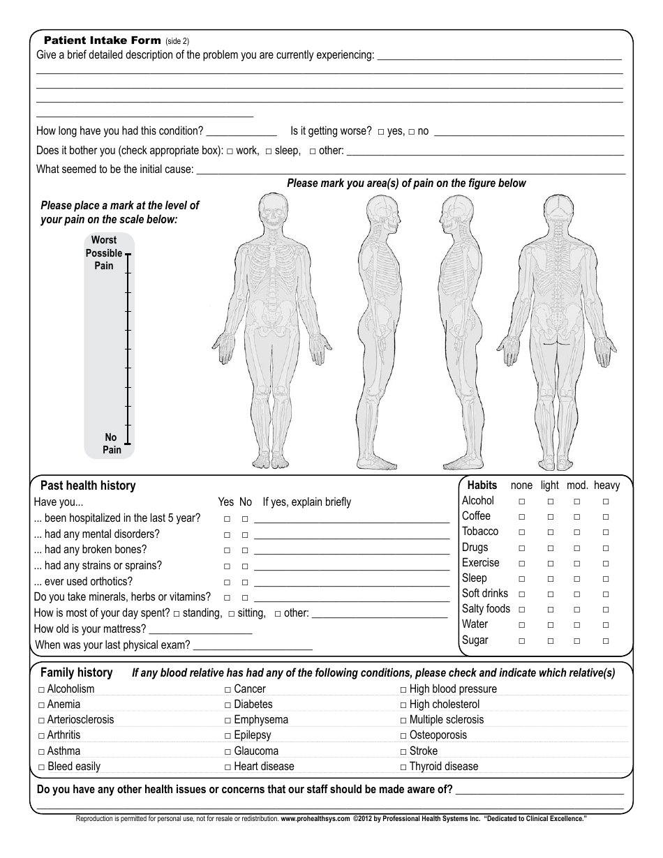 Arctic Chiropractic Patient Intake Form - Fill Out, Sign Online and ...